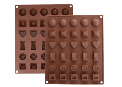 Chocolate Molds on a Tray